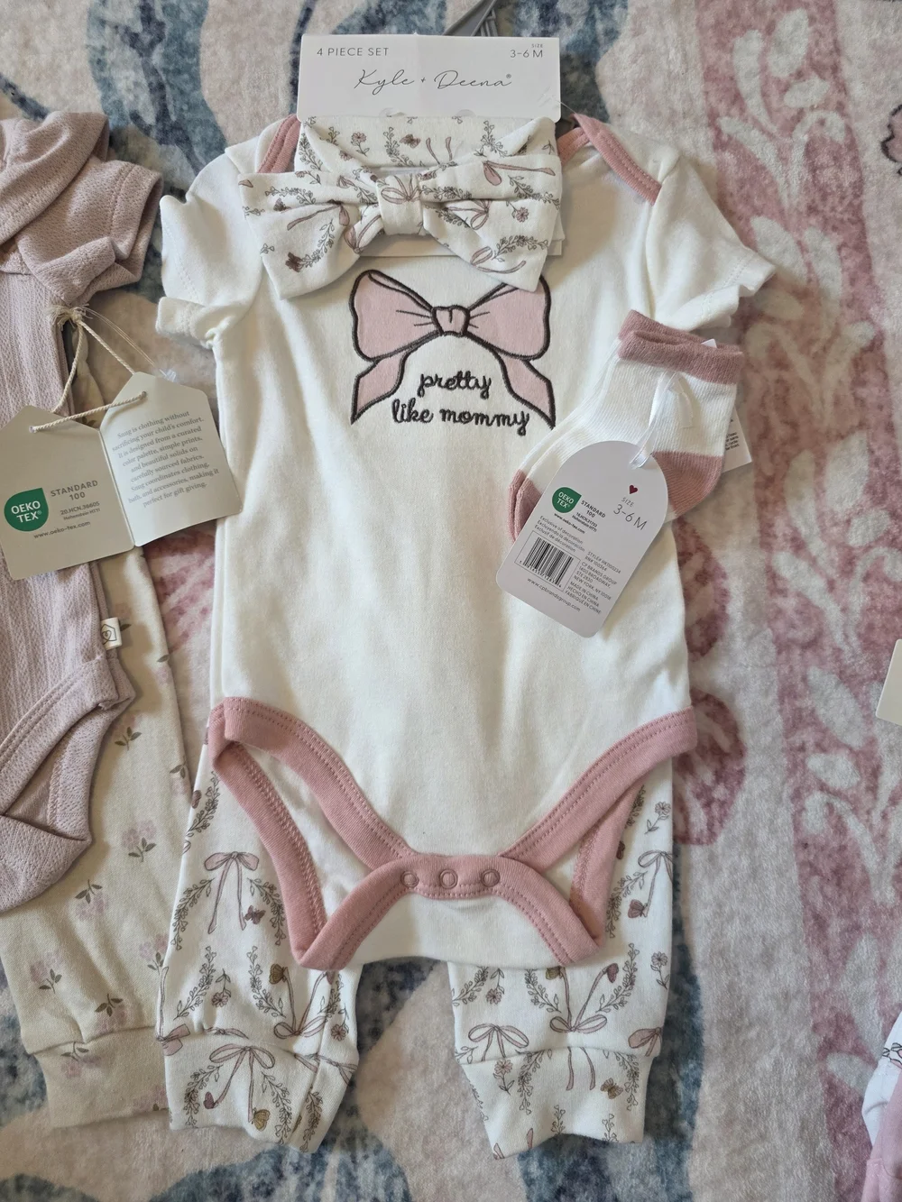 New Baby Girls 3 Piece Set - Oeko Tex Certified, Fall